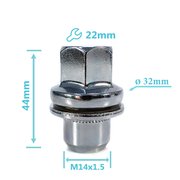 ГАЙКА ЛИТОГО КОЛЕСНОГО ДИСКА LAND ROVER DISCOVERY III (04-09), DISCOVERY IV (09-16), RANGE ROVER III