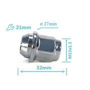 ГАЙКА КОЛЕСНАЯ (M12X1.5, КОНУС, ЗАКРЫТАЯ 31ММ) HYUNDAI ELANTRA (00-11), I30 (07-12), I30 (12-Н.В), S