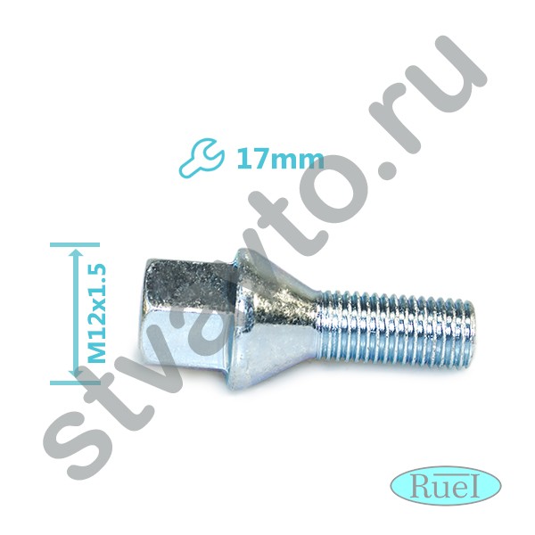 БОЛТ КОЛЕСНЫЙ (M12X1.5/17 КЛЮЧ/КОНУС) SUZUKI SX4 (06-13), IGNIS II (HR) (03-08), SPLASH (08-15), SWI