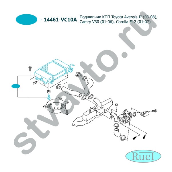 РАДИАТОР МАСЛЯНЫЙ NISSAN PATROL (Y61) (97-09), TERRANO II (R20) (93-06)