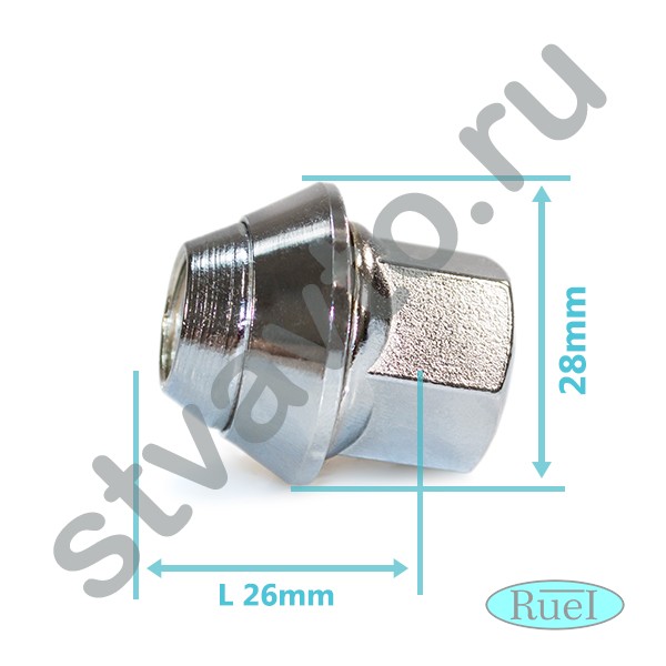 ГАЙКА КОЛЕСНАЯ (M12X1.5, КОНУС, ЗАКРЫТАЯ 31ММ) HONDA ACCORD III (85-89), ACCORD IX (13-Н.В), ACCORD 